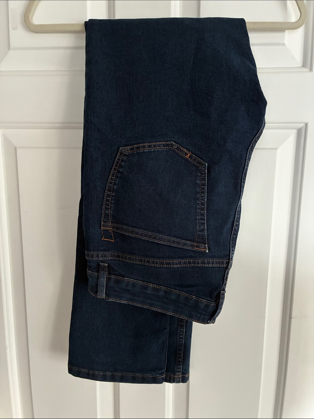 Jachs NY Men's Indigo Straight Jeans with Contrast Stitching